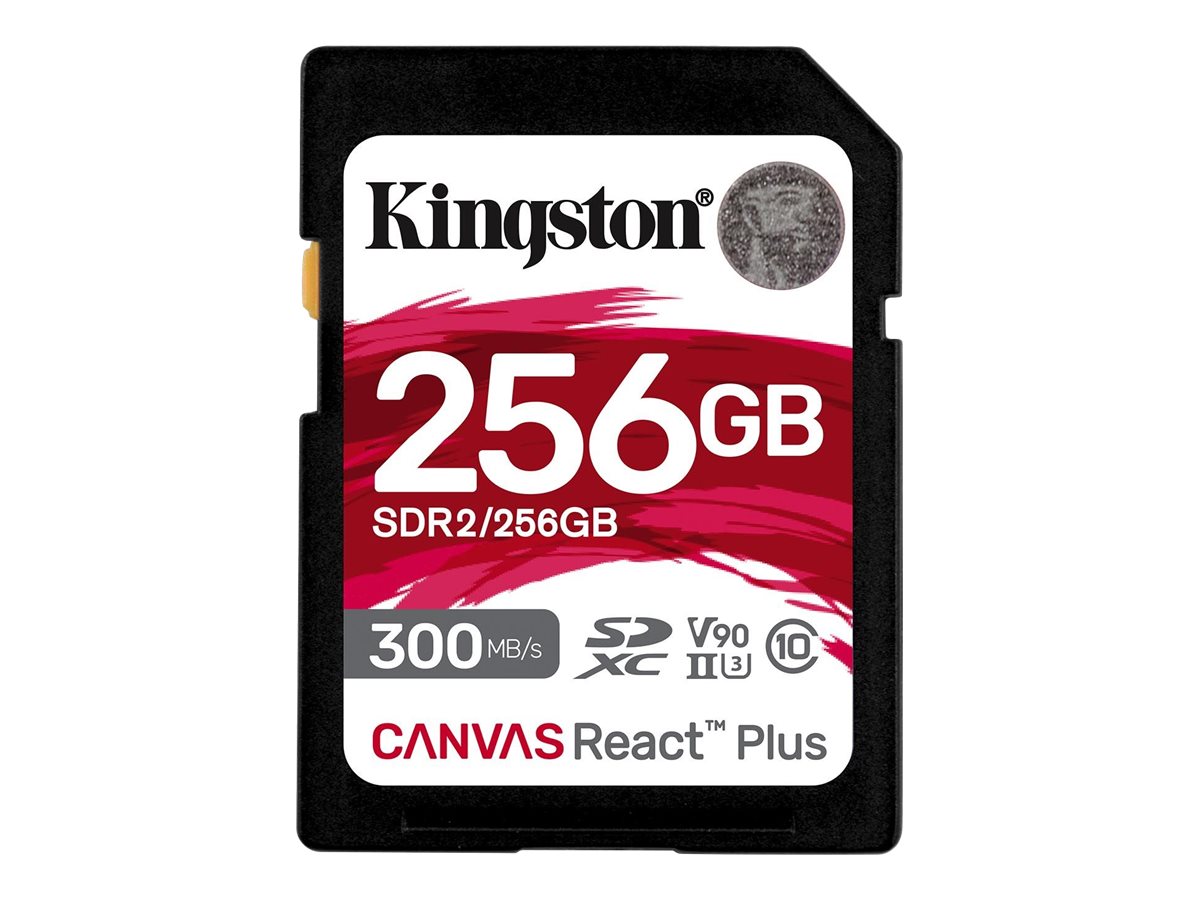 Cartão de Memória Kingston Canvas React Plus 256 GB SDXC V90 UHS-II - Imagem 1