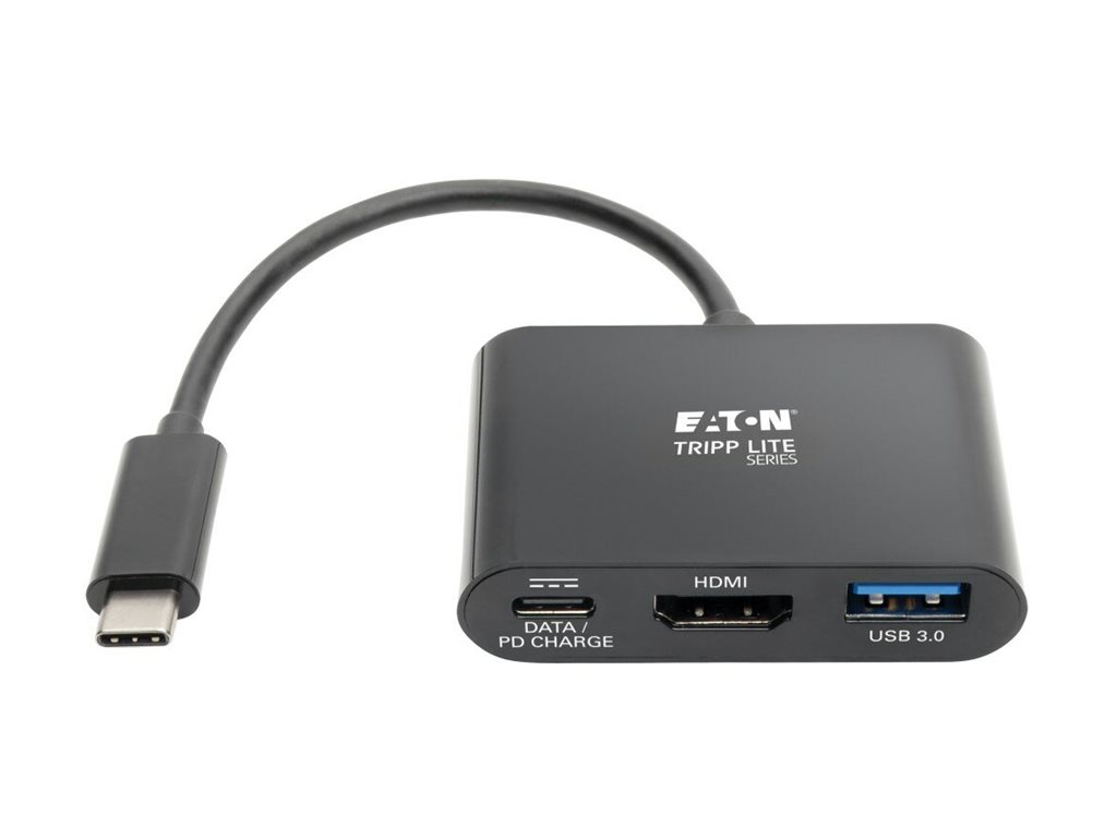 EATON TrippLite USB-C to HDMI 4K Adapter w/ USB-A Port and PD Charging,HDCP,Black - Imagem 2