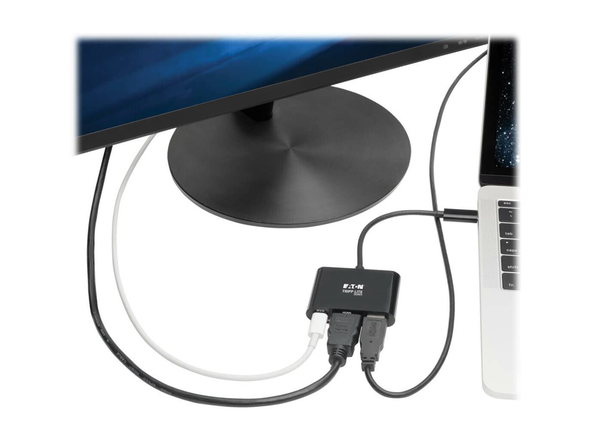 EATON TrippLite USB-C to HDMI 4K Adapter w/ USB-A Port and PD Charging,HDCP,Black - Imagem 9