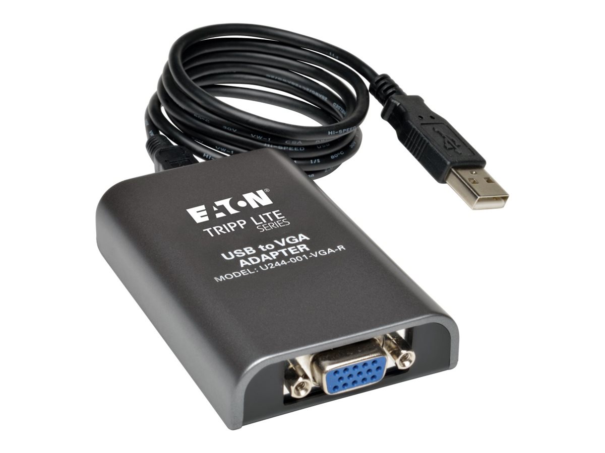 Adaptador de Vídeo EATON Tripp Lite USB 2.0 para VGA Dual-Monitor 128 MB SDRAM Full HD 60Hz - Imagem 2