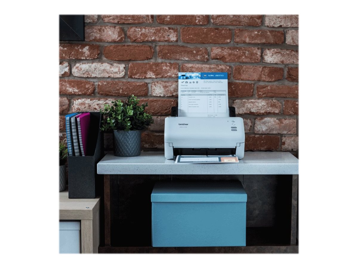 Brother ADS-4100 - Escaneador de documento - CIS duplo - Duplex - A4 - 600 ppp x 600 ppp - até 35 ppm (mono) / até 35 ppm (cor) - ADF (60 folhas) - até 5250 varreduras por dia - USB 3.0, USB 2.0 (Host) - Imagem 6