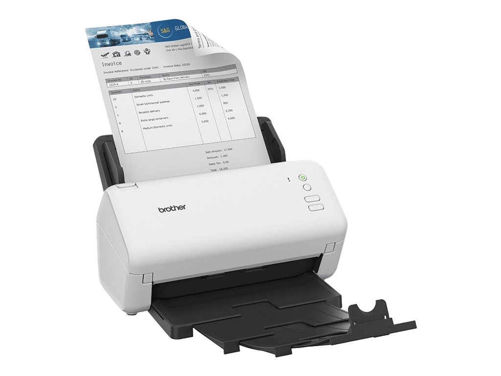 Brother ADS-4100 - Escaneador de documento - CIS duplo - Duplex - A4 - 600 ppp x 600 ppp - até 35 ppm (mono) / até 35 ppm (cor) - ADF (60 folhas) - até 5250 varreduras por dia - USB 3.0, USB 2.0 (Host) - Imagem 4