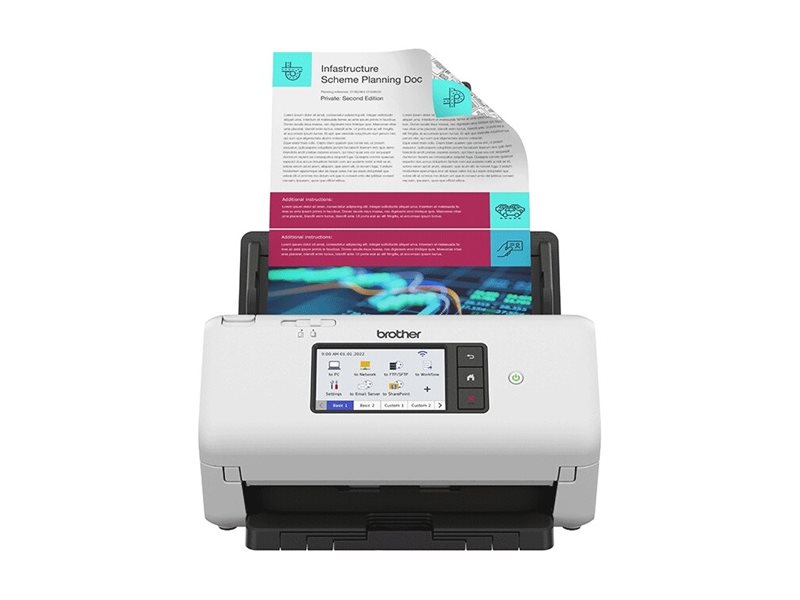 Scanner Brother ADS-4700W A4 Duplex 40ppm ADF 80 - Imagem 2
