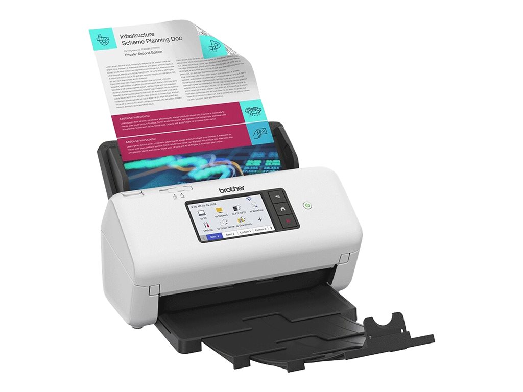 Scanner Brother ADS-4700W A4 Duplex 40ppm ADF 80