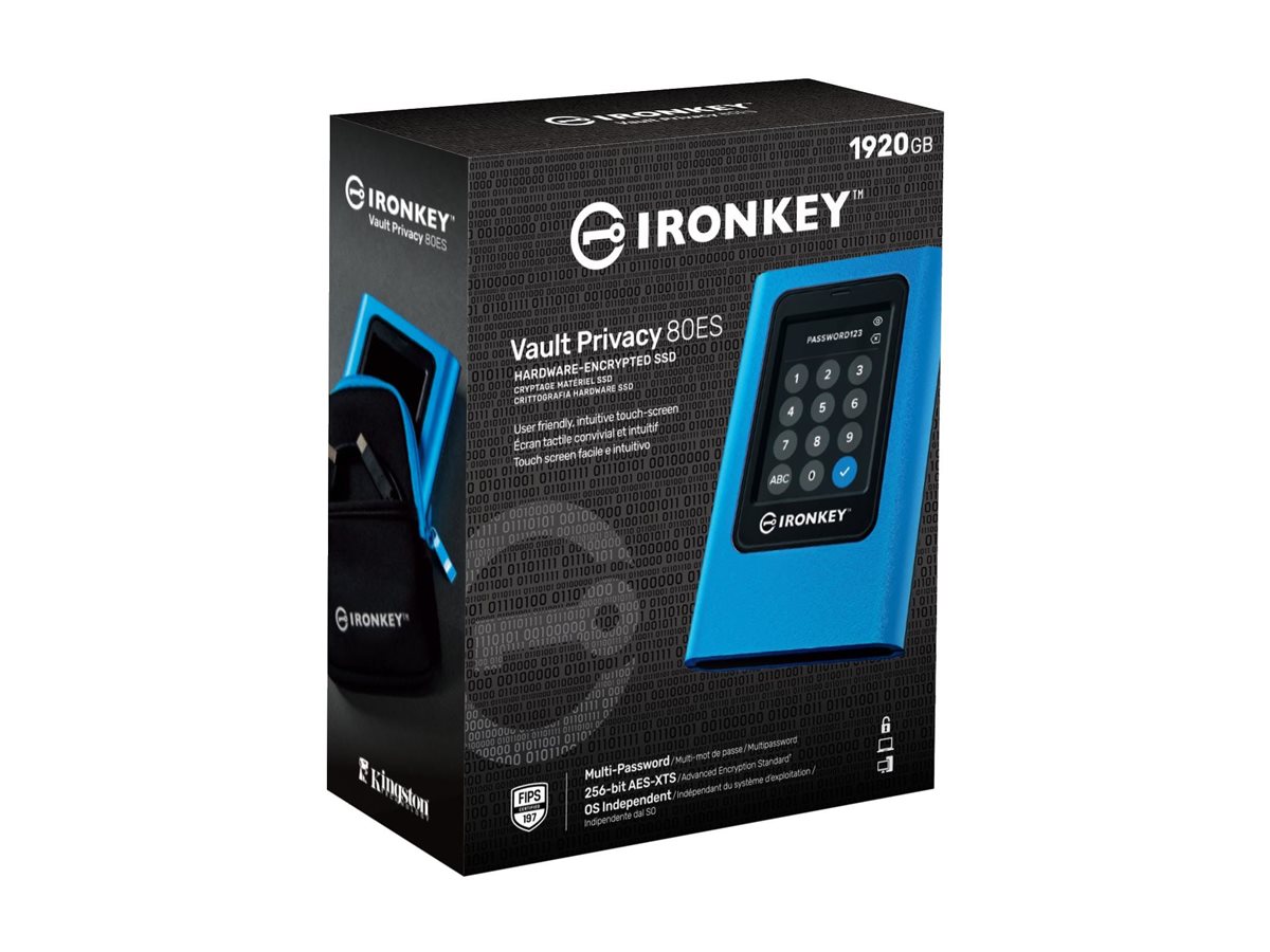 SSD Externa Kingston IronKey Vault Privacy 80 Encriptada 1920 GB - Imagem 1