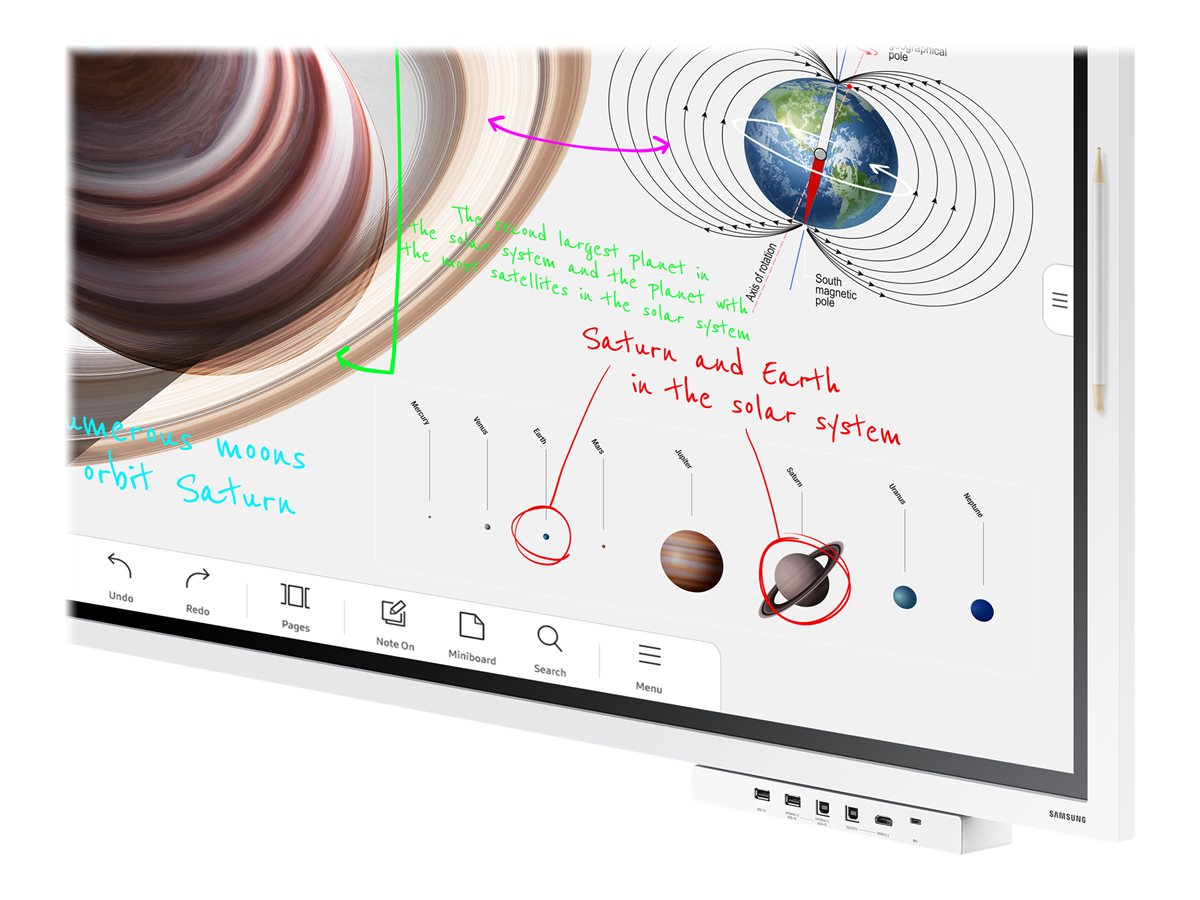 Ecrã Interativo Samsung Flip Pro WM55B 55" Tátil 4K Cinzento Branco - Imagem 7