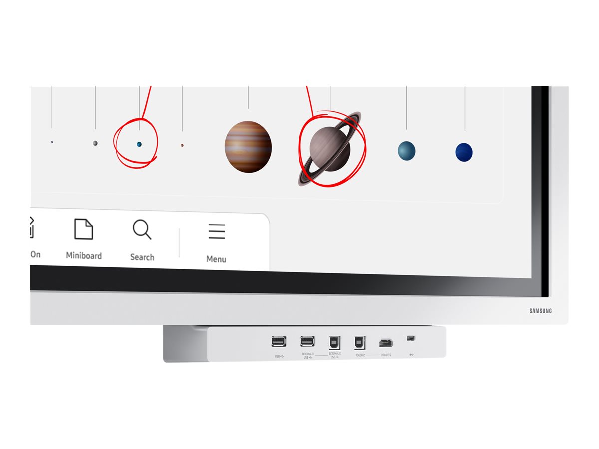 Ecrã Interativo Samsung Flip Pro WM65B 65" Tátil 4K Cinzento Branco - Imagem 1