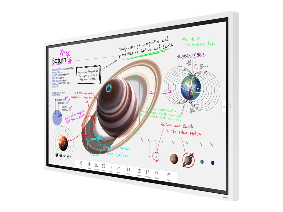 Ecrã Interativo Samsung Flip Pro WM65B 65" Tátil 4K Cinzento Branco - Imagem 4