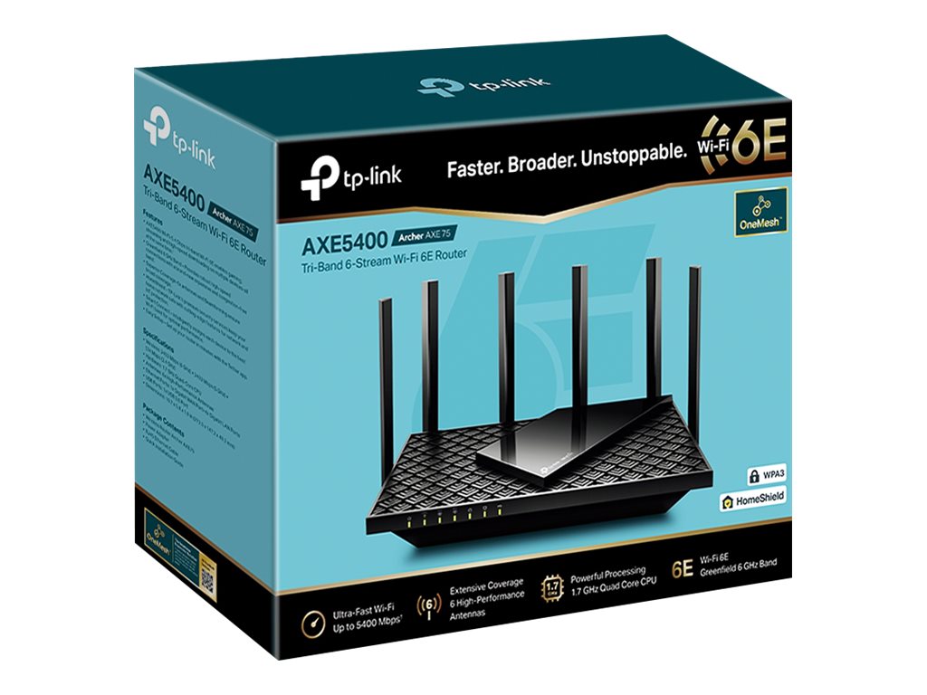 Router TP-Link Archer AXE75 Wi-Fi 6E Tri-Banda