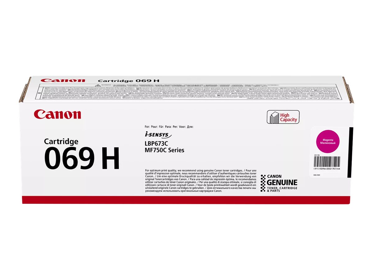 Toner Canon 069H Magenta Original Alto Rendimento