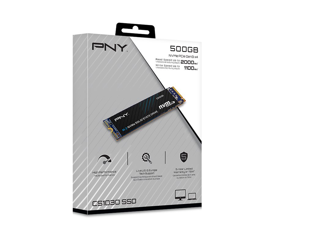 SSD PNY CS1030 500GB NVMe M.2 - Imagem 1