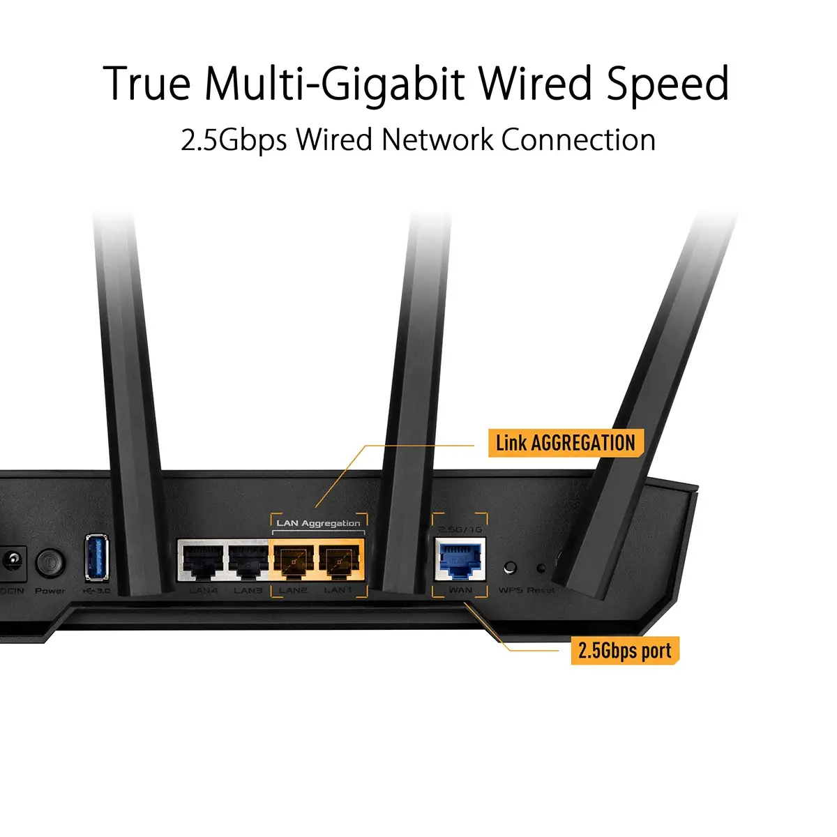 ASUS TUF Gaming AX3000 V2 Dual Band WiFi 6 Router WiFi 6 802.11ax 2.5Gbps port Mobile Game Mode Lifetime Free Internet Security - Imagem 2