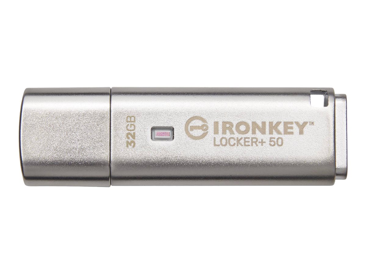 Pen Drive Kingston IronKey Locker+ 50 Encriptado 32 GB - Imagem 1