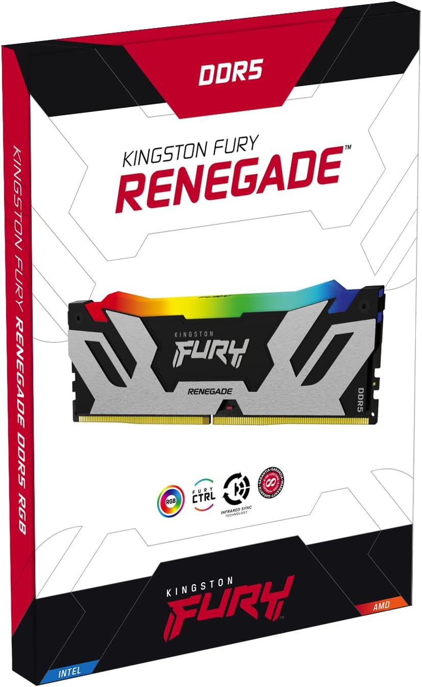 KINGSTON 16GB 6400MT/s DDR5 CL32 DIMM FURY Renegade RGB - Imagem 5
