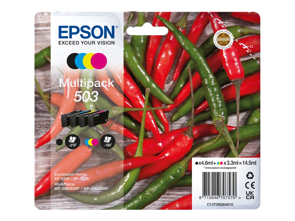 Tinteiro Multipack Epson 503 Pack 4 Cores Original