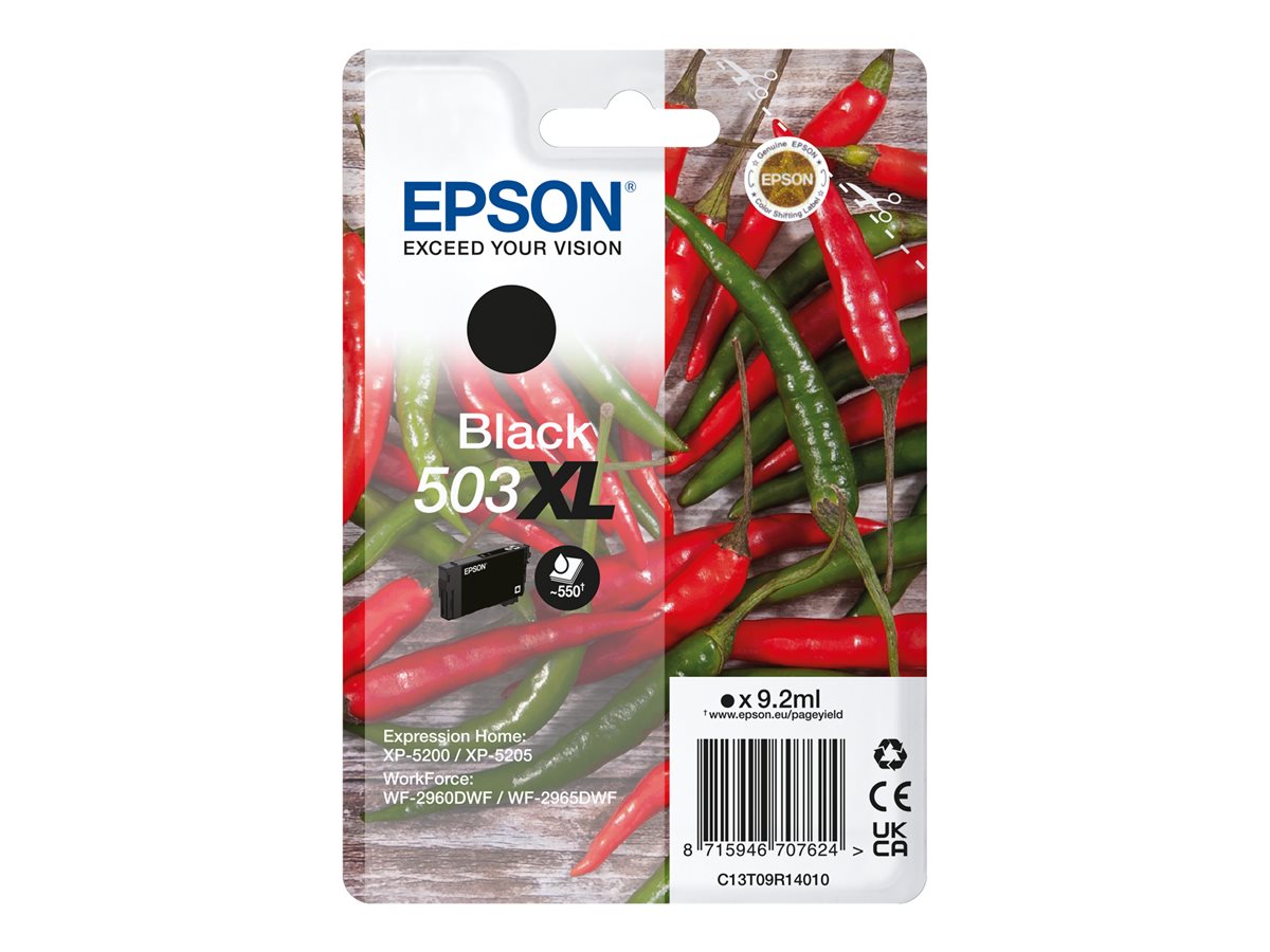 Tinteiro Epson 503XL Preto Original XL 9.2ml