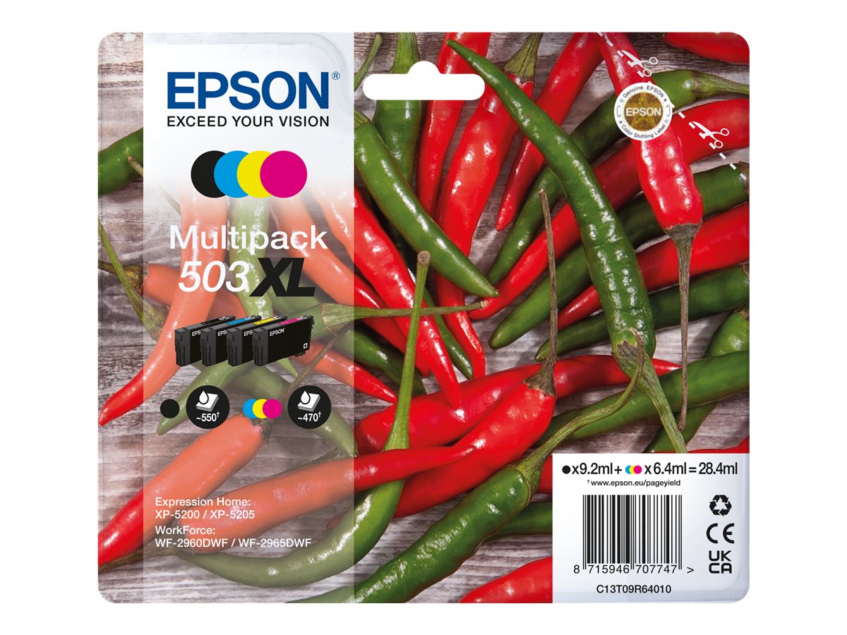 Tinteiros Epson 503XL Multipack Preto Cores Original