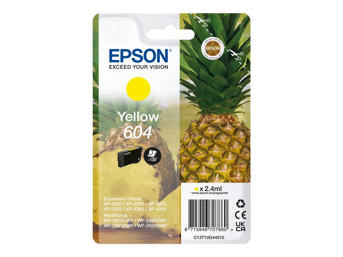 Tinteiro Epson 604 Amarelo Original