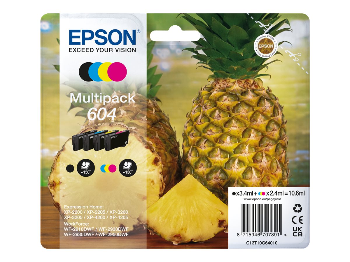 Tinteiro Epson 604 Multipack Original 4 Cores - Imagem 2