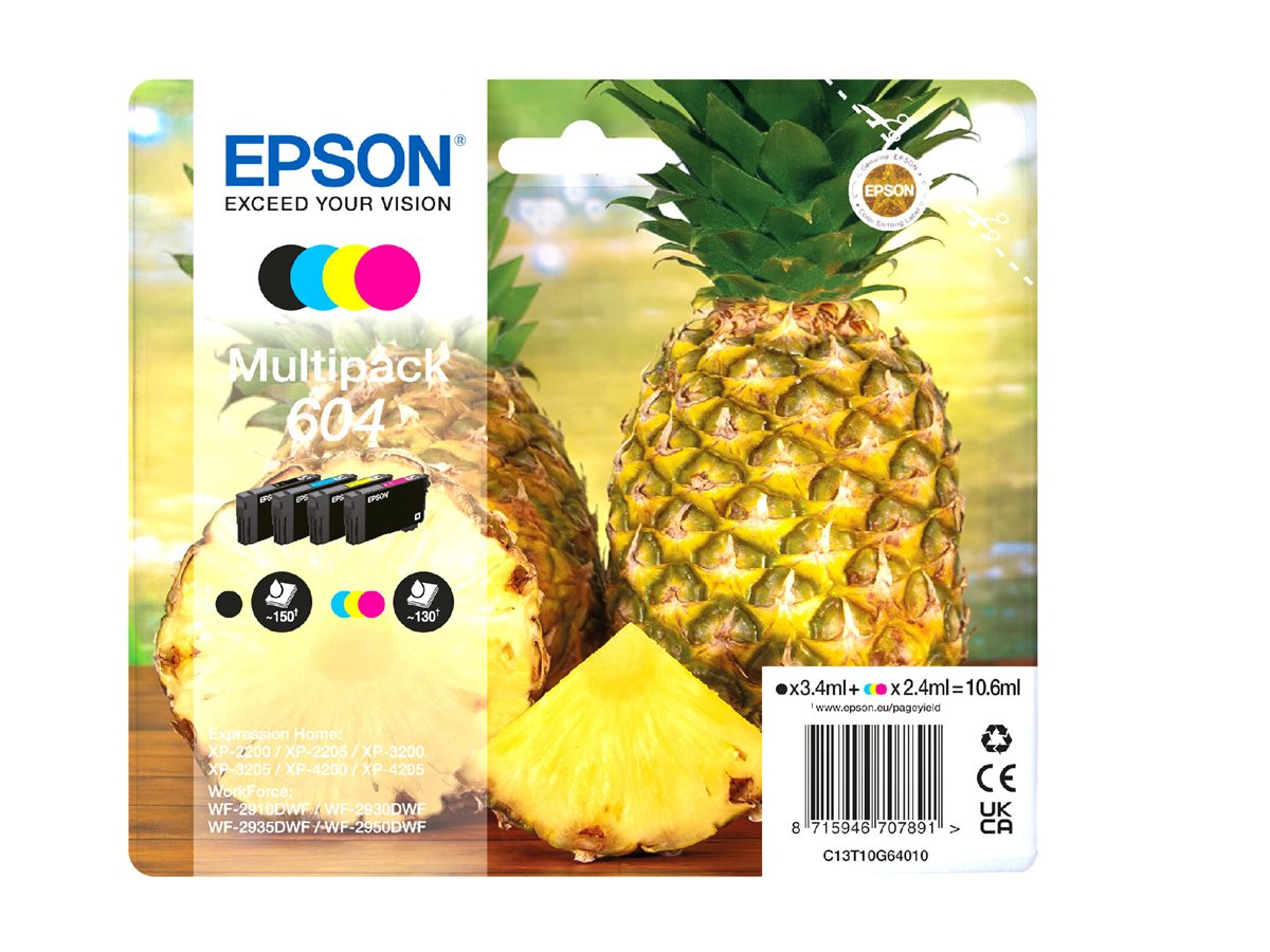 Tinteiro Multipack Epson 604 Original 4 Cores
