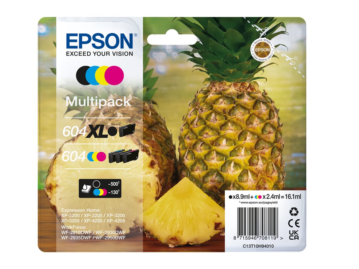 Multipack Tinteiros Epson 604XL Original Pack 4 Preto XL - Imagem 2
