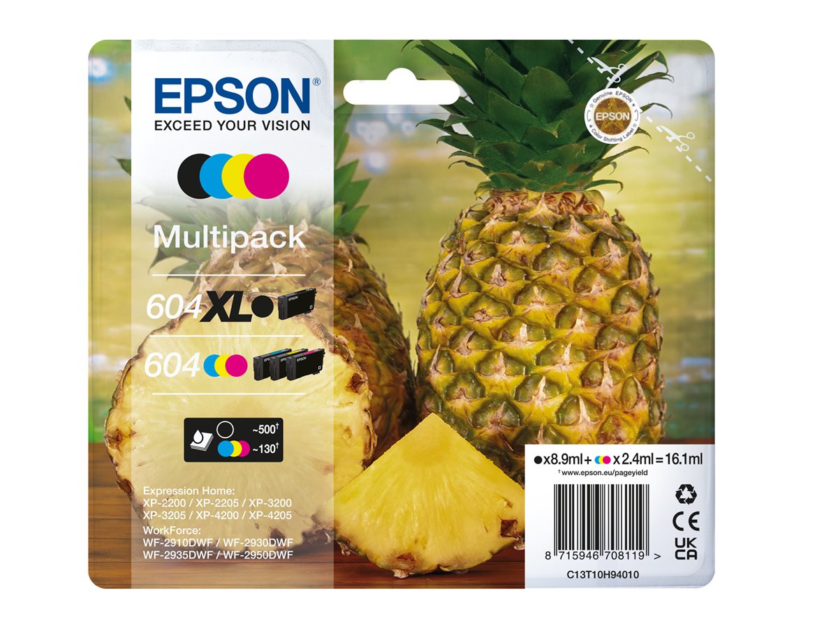 Tinteiros Epson 604XL/604 Multipack 4 Cores