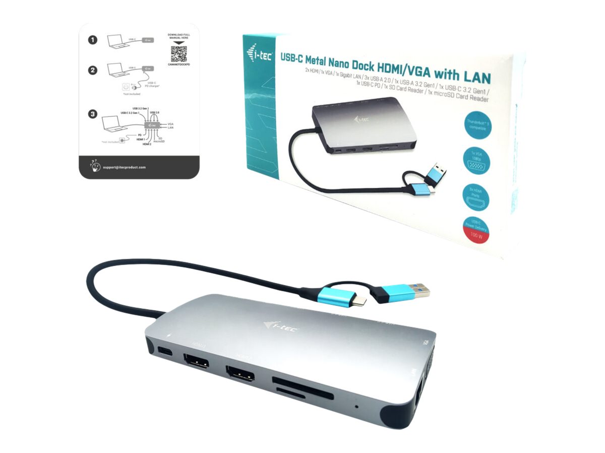 Docking Station i-Tec Nano Dock Thunderbolt 4 VGA HDMI 100W - Imagem 4