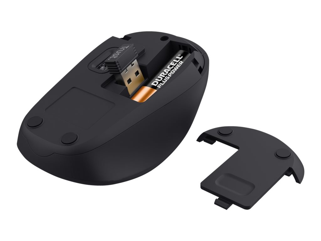 Rato Trust TM-201 Sem Fios Silencioso Preto - Imagem 2
