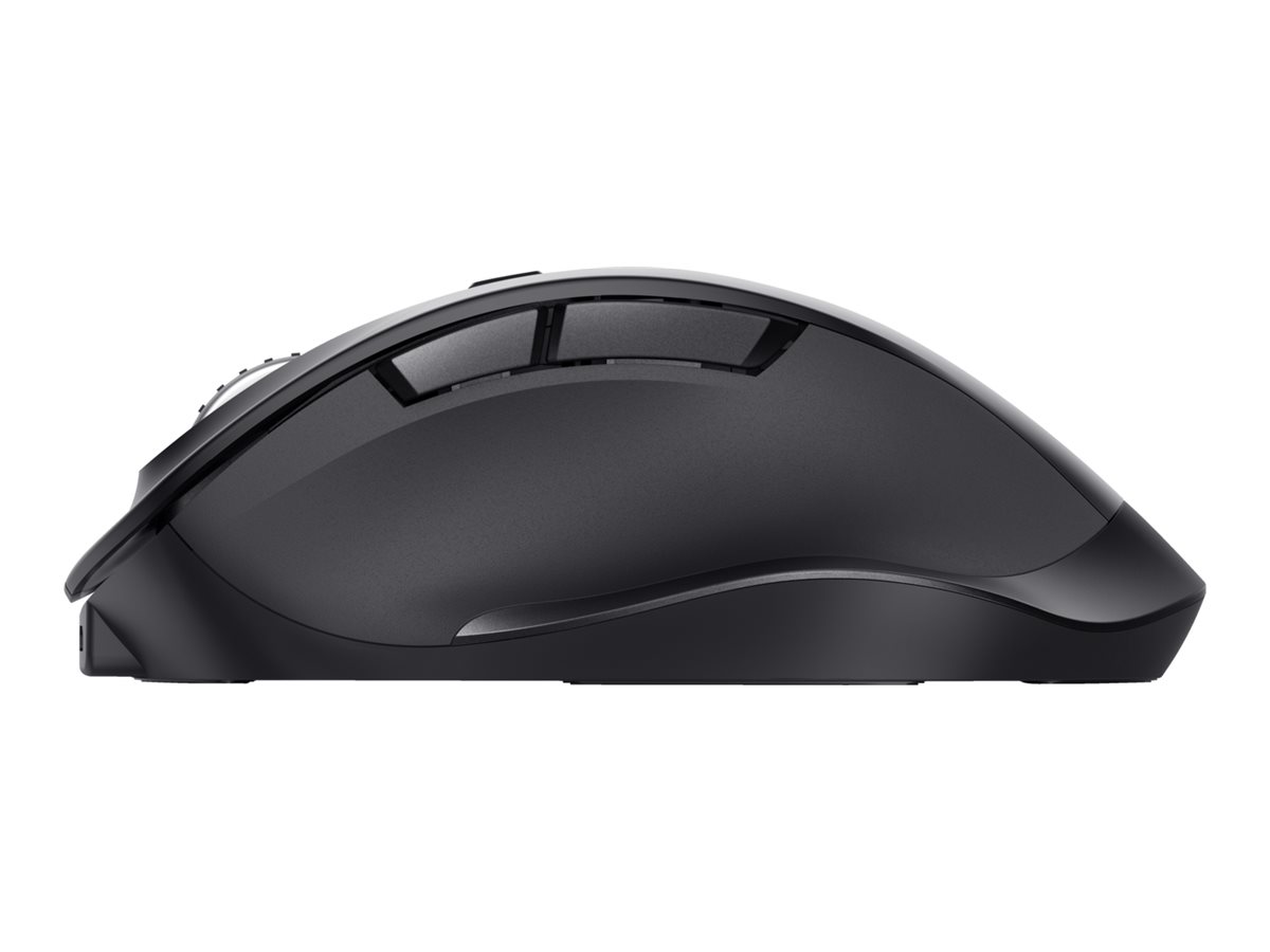 Rato Trust Fyda Comfort Ergonómico Sem Fios 6 Botões Preto - Imagem 3