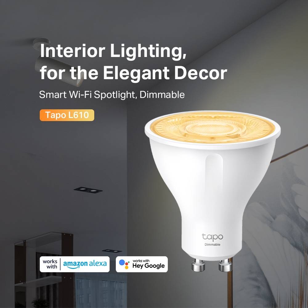 Lâmpada LED Tapo L610 GU10 Branca Morna 50W - Imagem 2
