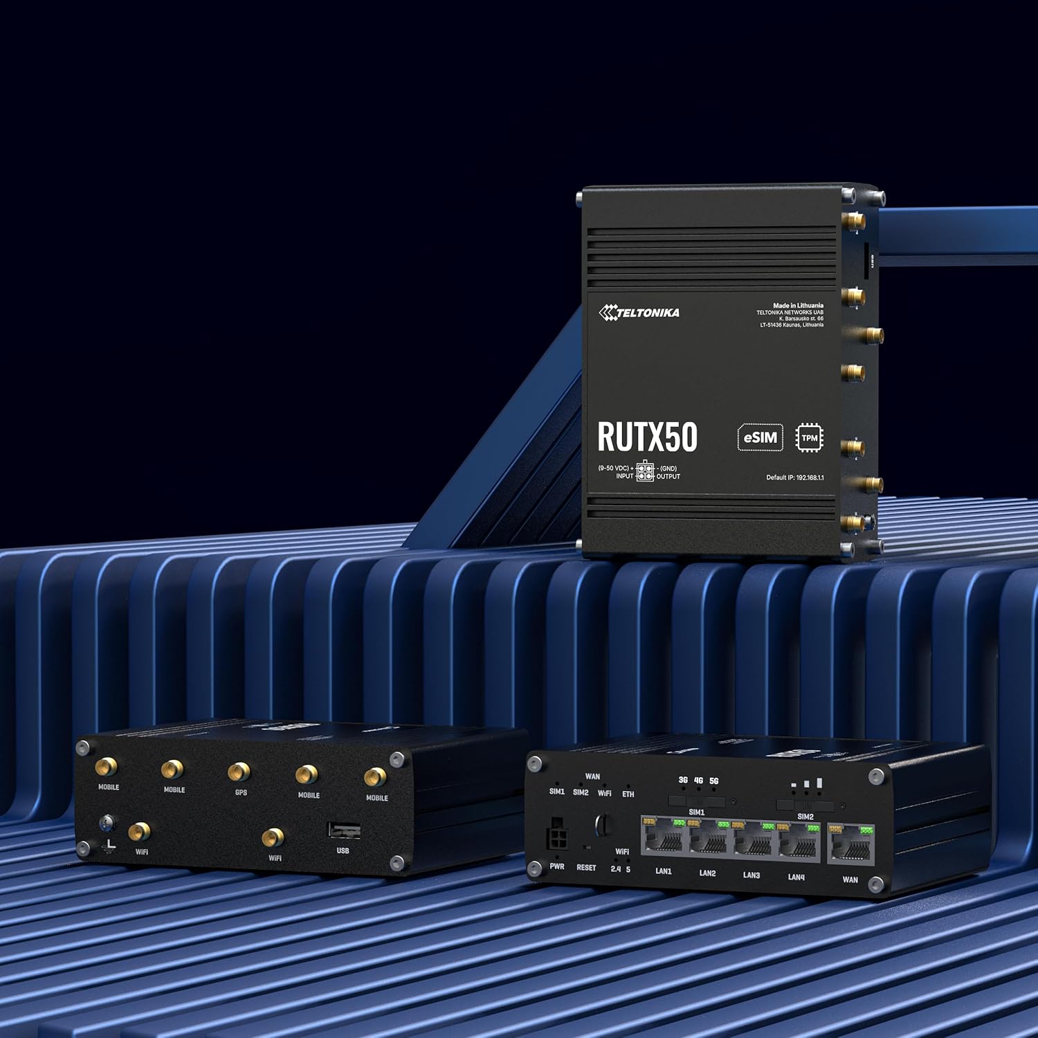 Router Teltonika RUTX50 5G Dual SIM Wi-Fi 5 Dual Band 4 Portas Gigabit Ethernet Trilho DIN - Imagem 7