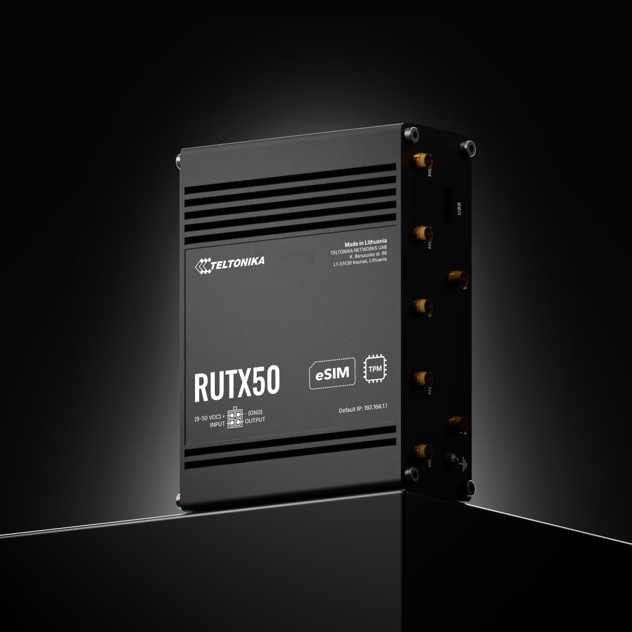 Router Teltonika RUTX50 5G Dual SIM Wi-Fi 5 Dual Band 4 Portas Gigabit Ethernet Trilho DIN - Imagem 5