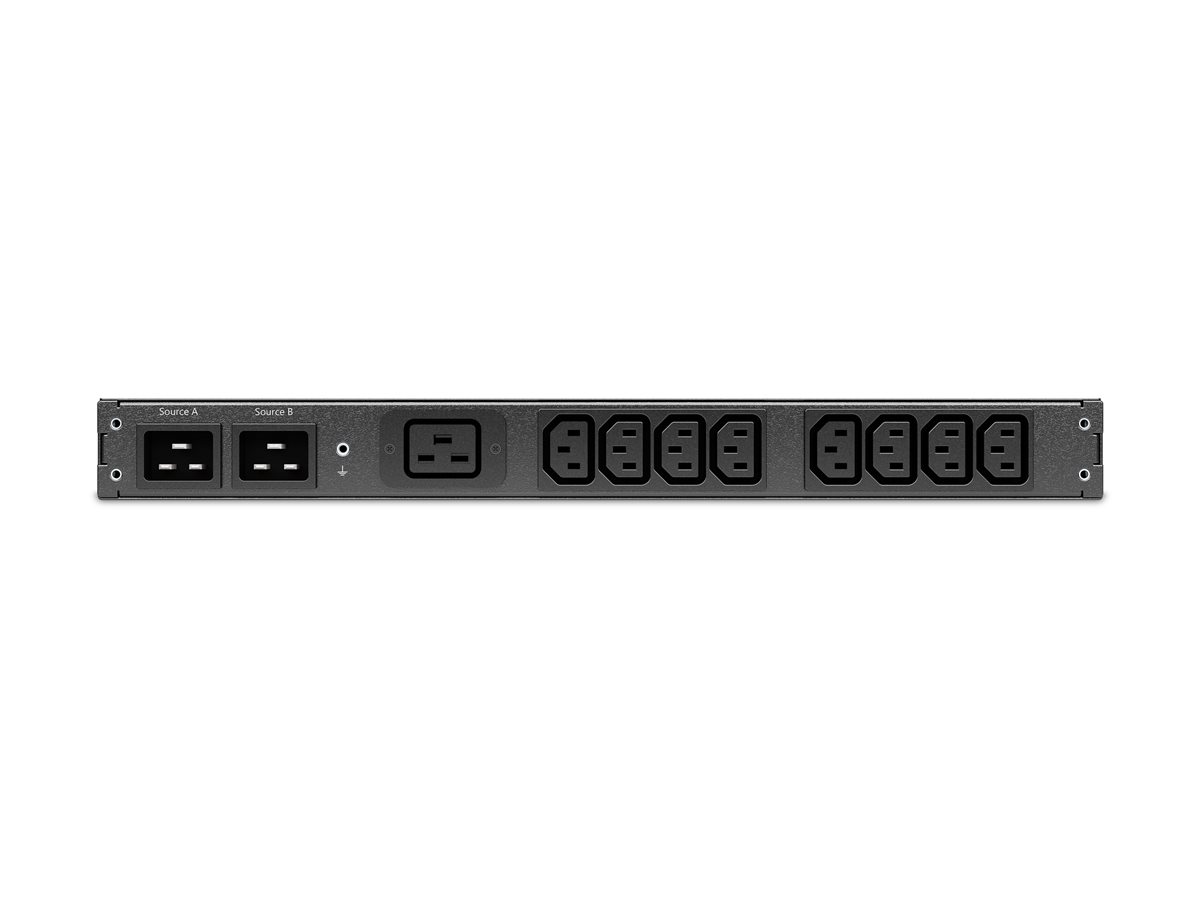 Interruptor de Transferência Automático APC NetShelter 3700 VA 9 Saídas 1U Preto - Imagem 1