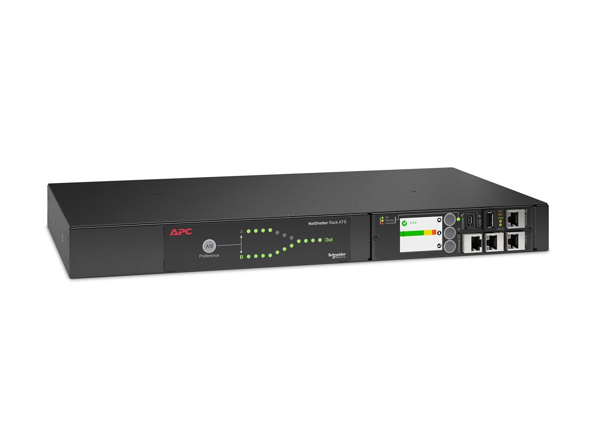 Interruptor de Transferência Automático APC NetShelter 3700 VA 9 Saídas 1U Preto - Imagem 3