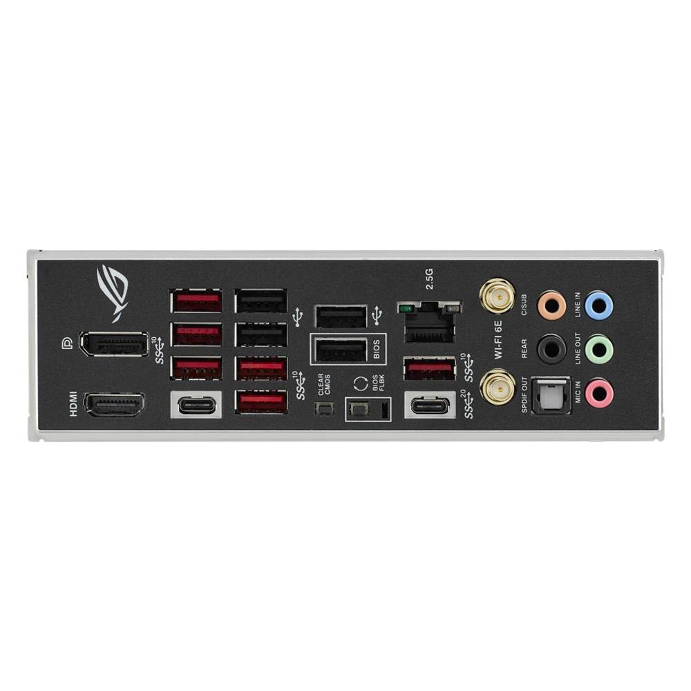 ASUS ROG Strix B650E-E Gaming WiFi - Placa-mãe - ATX - Socket AM5 - AMD B650 Chipset - USB-C 3.2 Gen 2x2, USB-C 3.2 Gen2, USB 3.2 Gen 2, USB 3.2 Gen 1 - 2.5 Gigabit LAN, Wi-Fi 6, Bluetooth - gráfico integrado (necessário CPU) - HD Audio (8-canais) - Imagem 9
