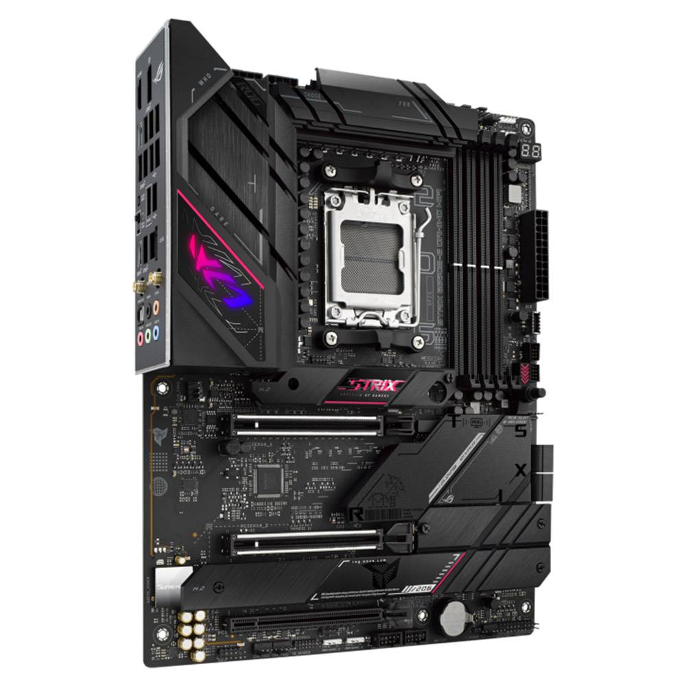 ASUS ROG Strix B650E-E Gaming WiFi - Placa-mãe - ATX - Socket AM5 - AMD B650 Chipset - USB-C 3.2 Gen 2x2, USB-C 3.2 Gen2, USB 3.2 Gen 2, USB 3.2 Gen 1 - 2.5 Gigabit LAN, Wi-Fi 6, Bluetooth - gráfico integrado (necessário CPU) - HD Audio (8-canais) - Imagem 3