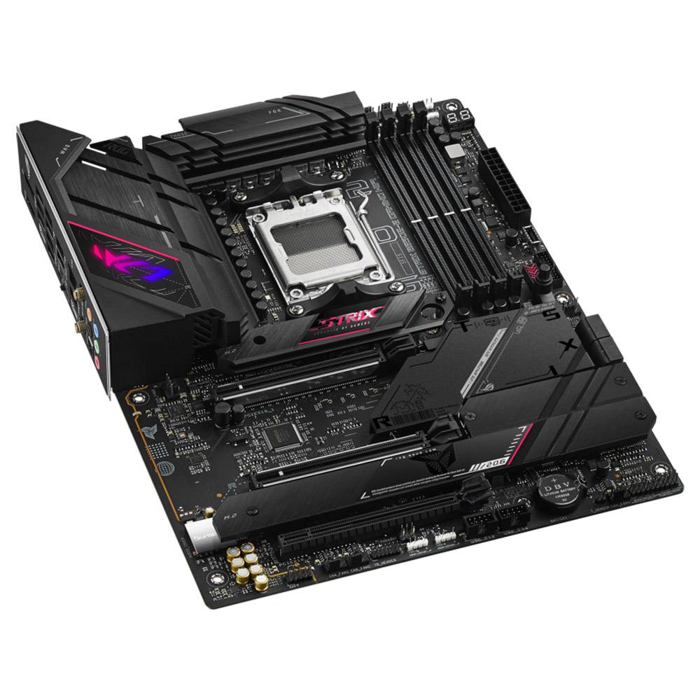 ASUS ROG Strix B650E-E Gaming WiFi - Placa-mãe - ATX - Socket AM5 - AMD B650 Chipset - USB-C 3.2 Gen 2x2, USB-C 3.2 Gen2, USB 3.2 Gen 2, USB 3.2 Gen 1 - 2.5 Gigabit LAN, Wi-Fi 6, Bluetooth - gráfico integrado (necessário CPU) - HD Audio (8-canais) - Imagem 6