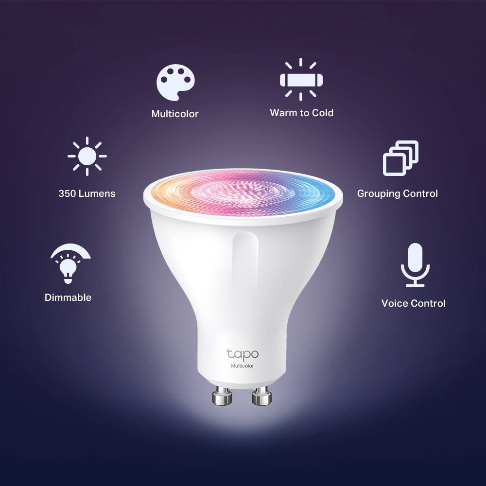 Lâmpada Inteligente Tapo L630 GU10 RGB Branco Ajustável - Imagem 4