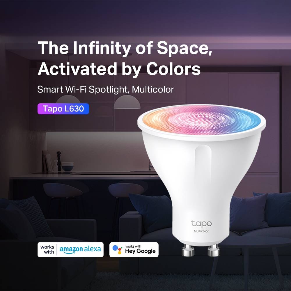 Lâmpada Inteligente Tapo L630 GU10 RGB Branco Ajustável - Imagem 2
