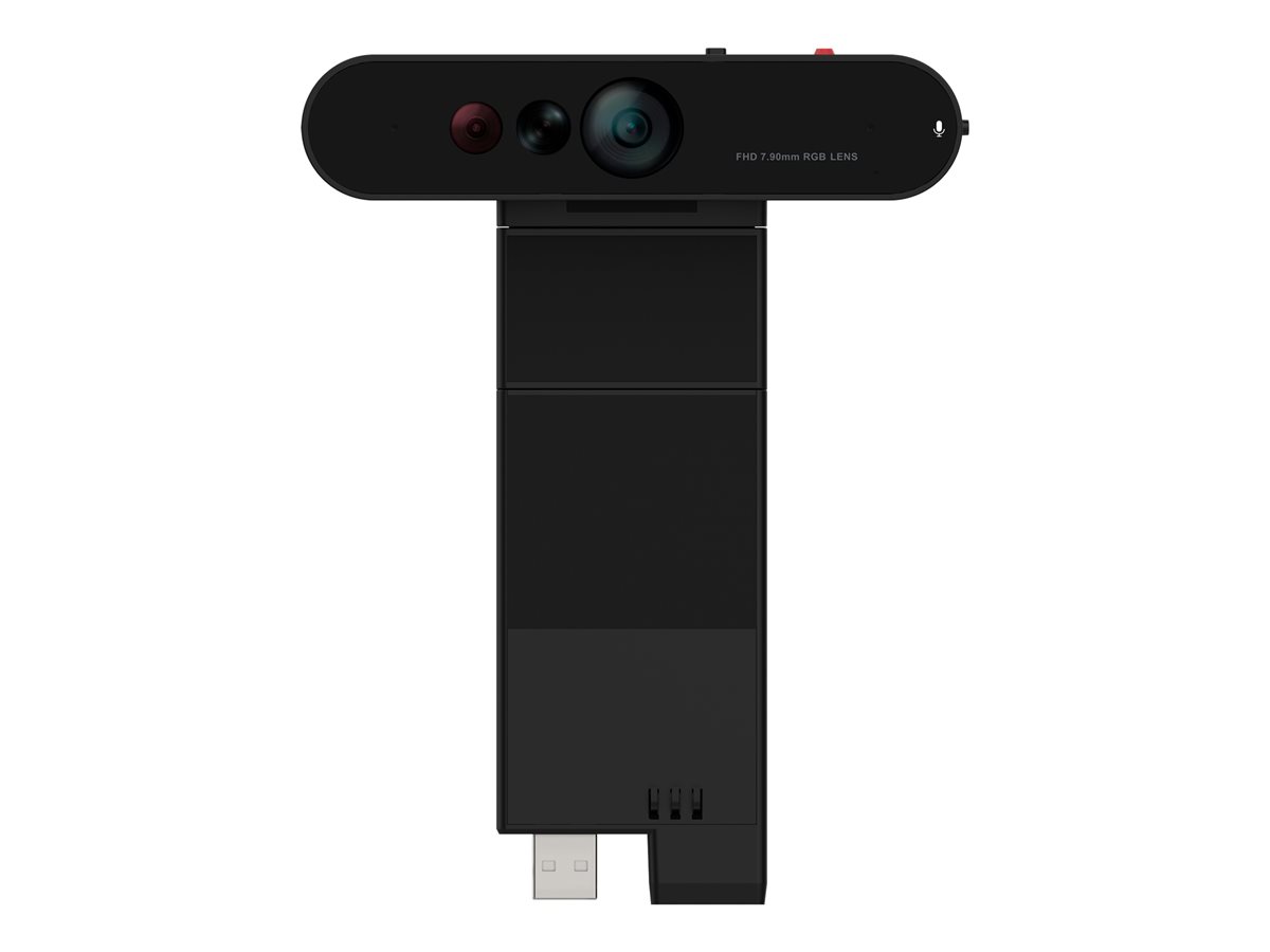 Câmara Web LENOVO ThinkVision MC60 1080p Full HD USB 2.0 c/ Áudio, Persiana Privacidade, Windows Hello, Cancelamento Ruído - Imagem 1