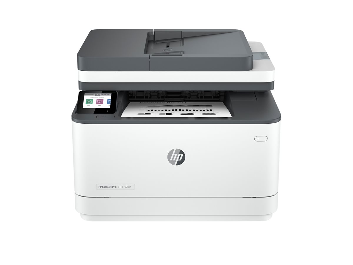 Impressora Multifunções HP LaserJet Pro 3102fdn Preto e Branco A4 - Imagem 6