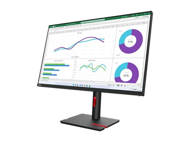 Monitor Lenovo ThinkVision T32h-30 31.5" WQHD IPS Preto - Imagem 8