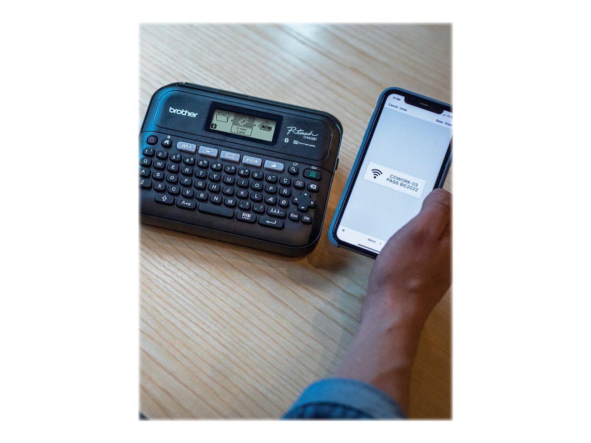 Etiquetadora Brother P-Touch PT-D460BTVP Bluetooth USB Preto - Imagem 4