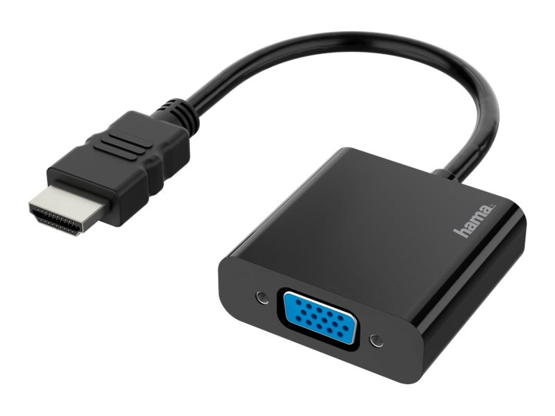 Adaptador HDMI para VGA com Áudio Hama 1080p Preto