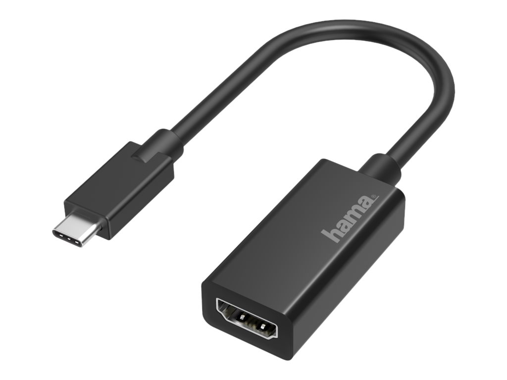 Adaptador Hama USB-C para HDMI 4K Preto