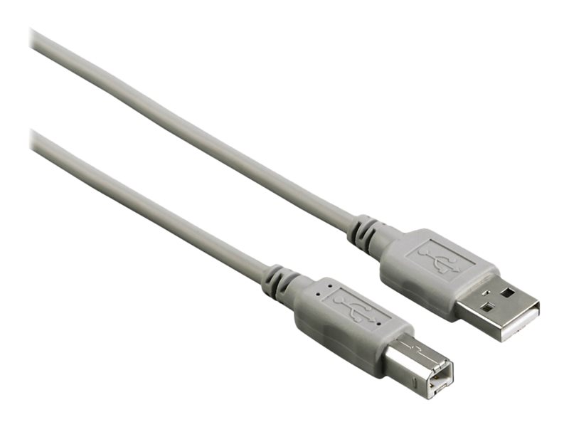 Cabo USB Hama USB 2.0 A para B 1.5 m Cinza