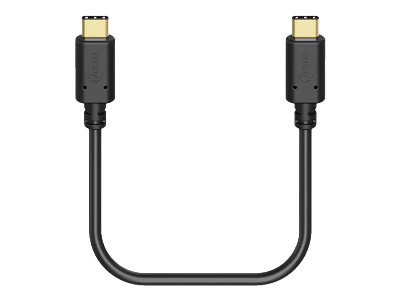 Cabo USB C Hama Essential Line Enrolado 1.5m Preto - Imagem 1
