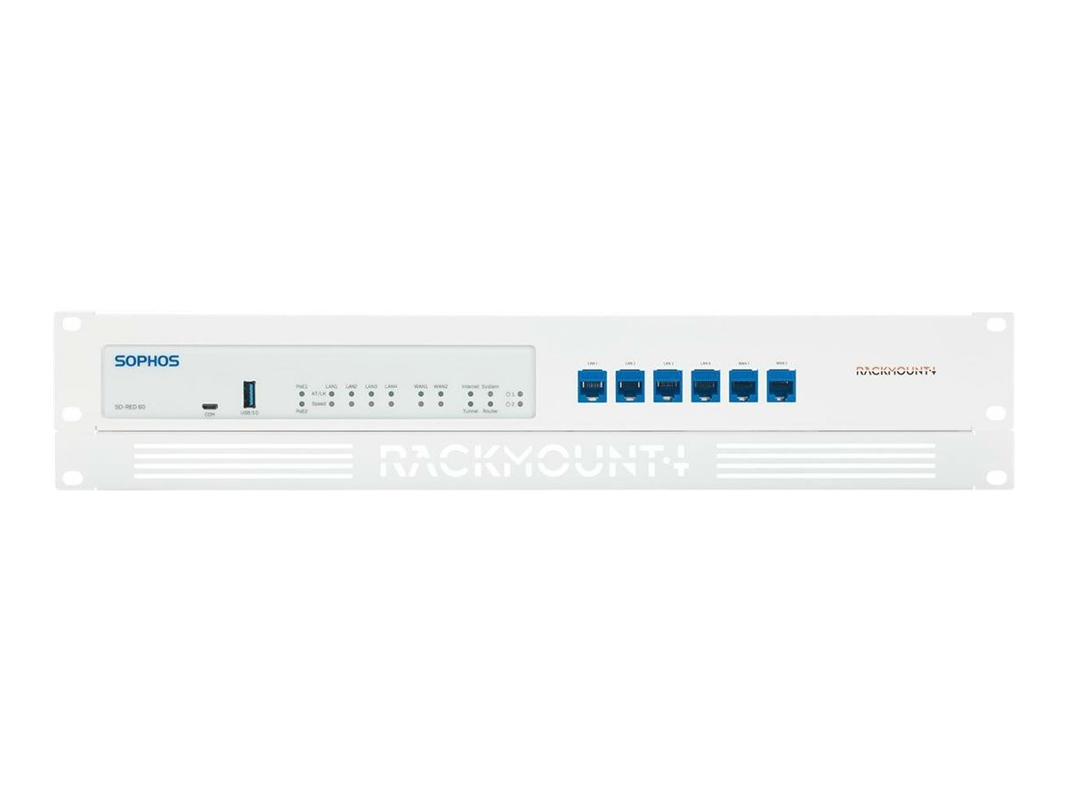 Rackmount.IT RM-SR-T10 - Kit de montagem de dispositivo de rede - montagem em suporte - RAL 9003, branco cartaz - 1.3U - 19" - para Sophos SD-RED 20, 60 - Imagem 3