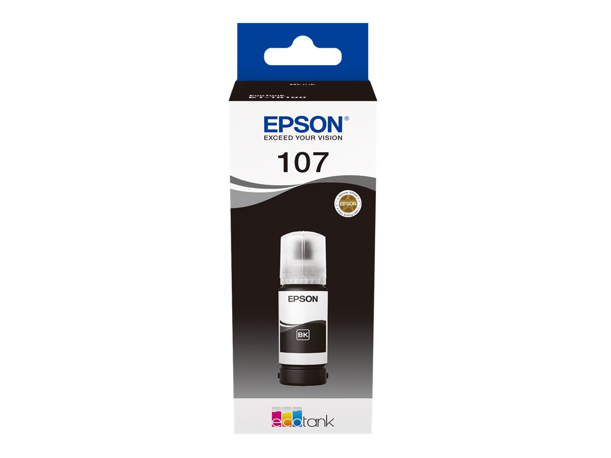 Garrafa de Tinta Epson EcoTank 107 70ml Preto Original - Imagem 2