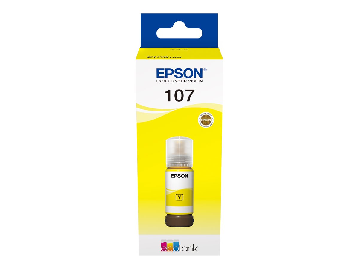 Tinta Epson EcoTank 107 Amarelo 70 ml Original